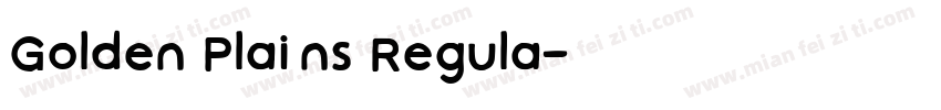 Golden Plains Regula字体转换